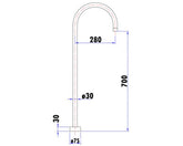 Acl Yale Round Freestanding Bath Filler